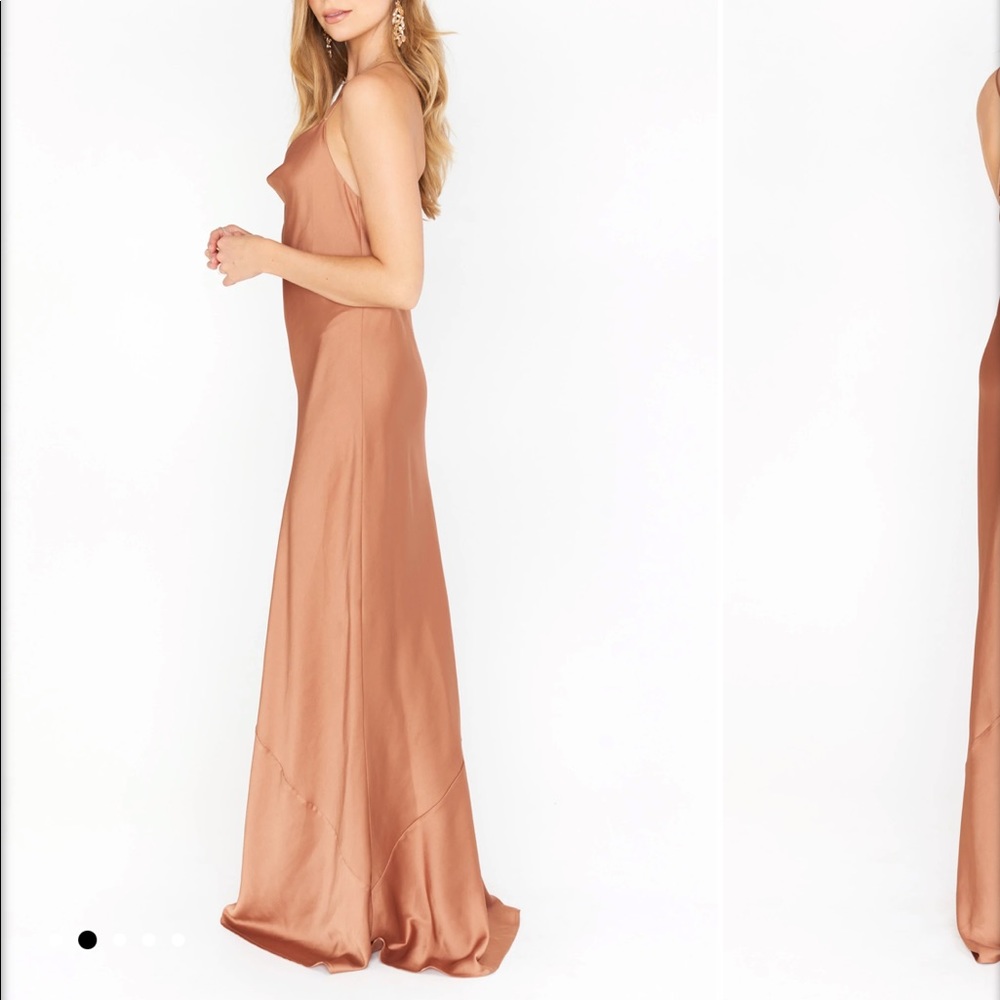 Show Me Your Mumu Bridesmaid Dress / Copper Luxe Satin